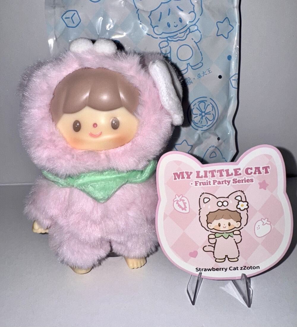 F.UN zZoton My Little Cat Series Plush Doll Confirmed Blind Box Strawberry